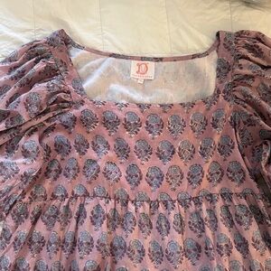 Victoria Dunn Elegant Pink and Purple Floral Dress